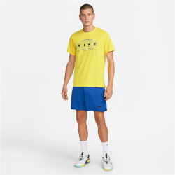 NIKE Pro Dri-FIT Graphic T-Shirt Herren 765 - yellow strike/black S