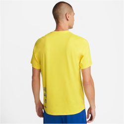 NIKE Pro Dri-FIT Graphic T-Shirt Herren 765 - yellow strike/black S