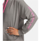 NIKE Pro Dri-FIT Get Fit Graphic Hoodie Damen 029 - flat pewter/pinksicle/dk smoke grey XL