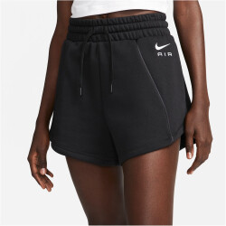 NIKE Air High-Rise Fleece Shorts Damen 010 - black/black/white L