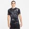 NIKE Pro Dri-FIT Slim Camouflage kurzarm Trainingsshirt Herren 010 - black/coconut milk XL