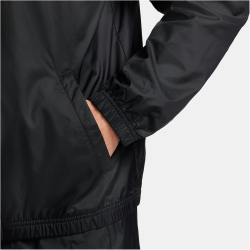 NIKE Sportswear Club Lined Woven Trainingsanzug Herren 010 - black/white L