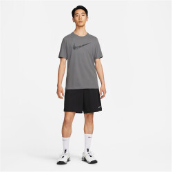 NIKE Dri-FIT kurzarm Camouflage Trainingsshirt Herren 068 - iron grey M