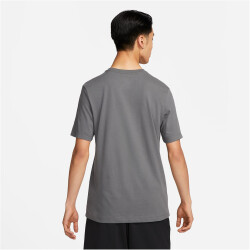 NIKE Dri-FIT kurzarm Camouflage Trainingsshirt Herren 068 - iron grey M