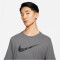 NIKE Dri-FIT kurzarm Camouflage Trainingsshirt Herren 068 - iron grey M
