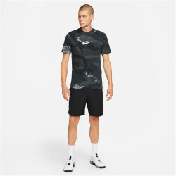 NIKE Dri-FIT Camouflage Printed Trainingsshirt Herren 010 - black S