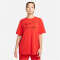 NIKE Air T-Shirt Damen 696 - lt crimson/oxen brown S
