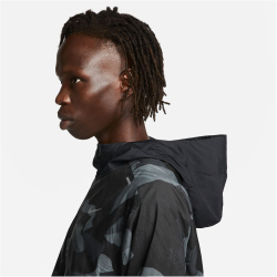 NIKE Repel Windrunner Camouflage Laufjacke Herren 010 - black/black/reflective silv M