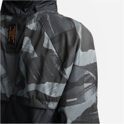 NIKE Repel Windrunner Camouflage Laufjacke Herren 010 - black/black/reflective silv M