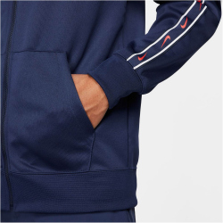 NIKE Sportswear Repeat Kapuzenjacke Herren 410 - midnight navy/obsidian/university red XS