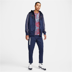 NIKE Sportswear Repeat Kapuzenjacke Herren 410 - midnight navy/obsidian/university red XS