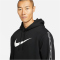NIKE Sportswear Repeat Fleece Hoodie Herren 010 - black/white XL