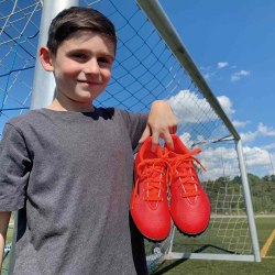 adidas X Speedflow.4 TF Multinocken-Fußballschuhe Kinder FY3327 - red/core black/solar red 38