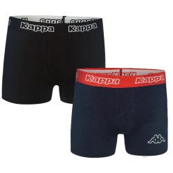 2er Pack Kappa Trunk Boxershorts 001 schwarz/dunkelblau XXL