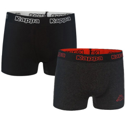 2er Pack Kappa Trunk Boxershorts 003 schwarz/anthrazit M