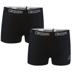 2er Pack Kappa Trunk Boxershorts 007 schwarz/schwarz S