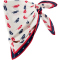 NIKE Bandana Printed Cotton Stirnband 123 - sail/university red/obsidian