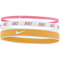 3er Pack NIKE Haarb&auml;nder Mixed Width 624 - pinksicle/white/yellow ochre