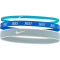 3er Pack NIKE Haarb&auml;nder Mixed Width 405 - baltic blue/hyper royal/ocean bliss
