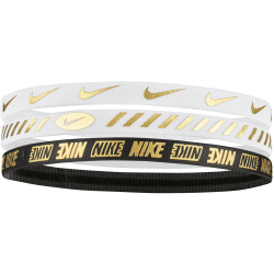 3er Pack NIKE Stirnband 3.0 Metallic Damen 112 -...