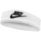 NIKE Classic Stirnband Wide Terry 101 - white/black