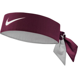 NIKE Promo Tennis Headband 671 - dark beetroot/white
