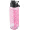 NIKE TR Renew Recharge Chug Graphic Trinkflasche aus Tritan - für Kohlensäurehaltige Getränke geeignet - 709 ml 938 - pink rise/black/light menta