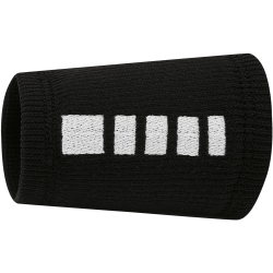 2er Pack NIKE Elite Doublewide Armband 010 - black/white