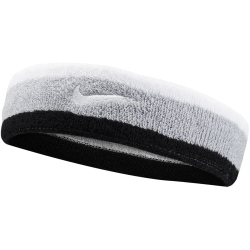 NIKE Swoosh Stirnband 016 - lt smoke grey/black/white