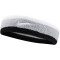 NIKE Swoosh Stirnband 016 - lt smoke grey/black/white