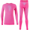 UYN Visyon langarm Ski-Funktionsunterwäsche Set Kinder magenta/peacock/lime 10/11 (138-143 cm)