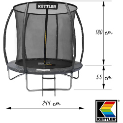 KETTLER Outdoor Trampolin Jump 244 cm