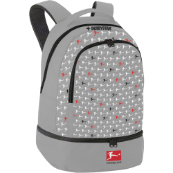 DERBYSTAR Bundesliga Rucksack Uni grau schwarz rot