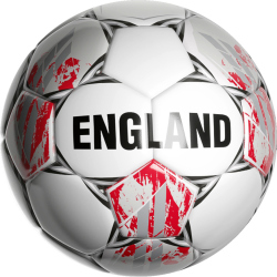DERBYSTAR Länderball England Uni weiß grau rot 5