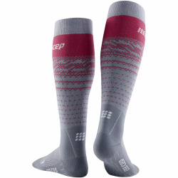 CEP Ski Thermo Merino Skisocken Damen 751 - grey/red II...