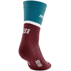 CEP Mid-Cut V4 Laufsocken Damen 767 - petrol/dark red II (34-37)