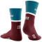 CEP Mid-Cut V4 Laufsocken Damen 767 - petrol/dark red II (34-37)