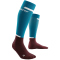 CEP The Run V4 lange Laufsocken Herren 767 - petrol/dark red III (39-42)