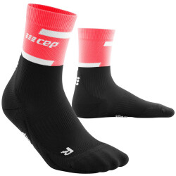 CEP Mid-Cut V4 Laufsocken Herren 388 - pink/black III...