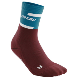 CEP Mid-Cut V4 Laufsocken Herren 767 - petrol/dark red III (39-42)