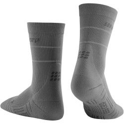 CEP Reflective Mid-Cut Laufsocken Herren 040 - grey III...