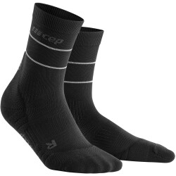 CEP Reflective Mid-Cut Laufsocken Herren 301 - black III...