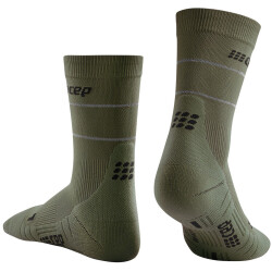 CEP Reflective Mid-Cut Laufsocken Herren 790 - dark green...