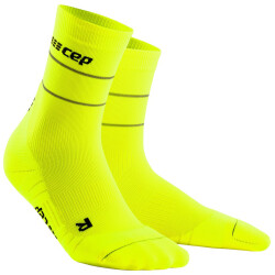 CEP Reflective Mid-Cut Laufsocken Herren 687 - neon...