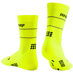 CEP Reflective Mid-Cut Laufsocken Herren 687 - neon...
