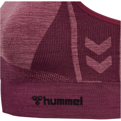 hummel hmlCLEA Seamless Sports Top 3491 - grape wine/crushed berry mel XS