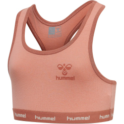 2er Pack hummel hmlCAROLINA Sport-BH M&auml;dchen 3112 - cameo brown 146/152
