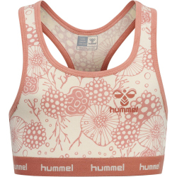 2er Pack hummel hmlCAROLINA Sport-BH M&auml;dchen 3112 - cameo brown 146/152