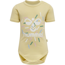 hummel hmlLAKE kurzarm Baby-Body 8088 - italian straw 56