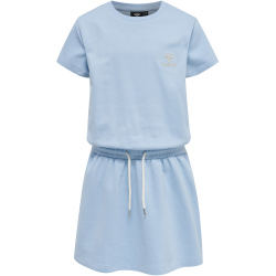 hummel hmlCALIDA kurzarm Kleid Mädchen 8293 - cerulean 104